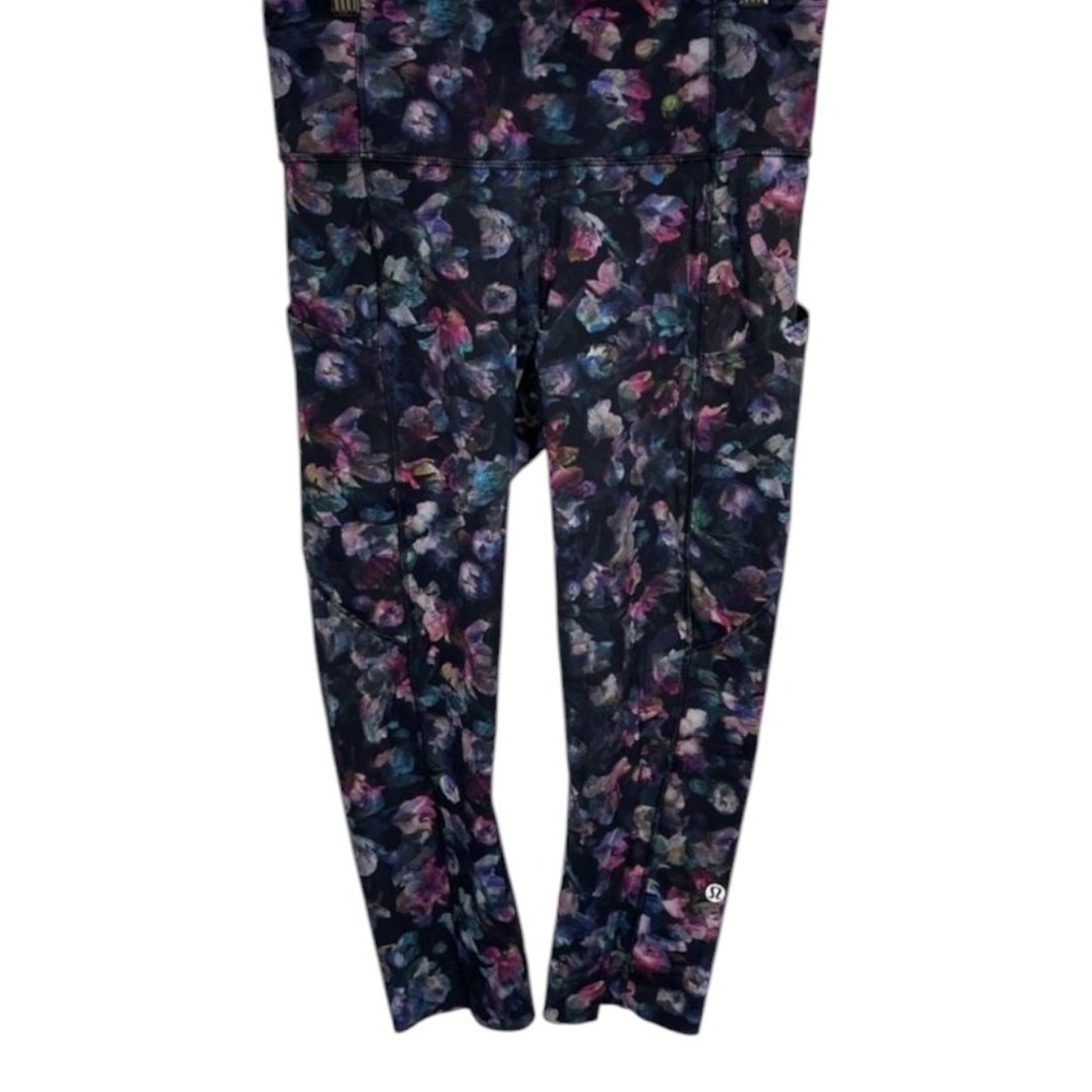 Lululemon Fast Free Crop II 19" Non-Reflective Activate Floral‎ Multi Gym